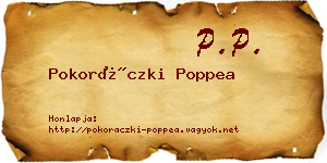 Pokoráczki Poppea névjegykártya